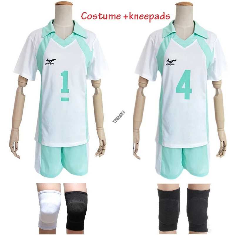 Haikyuu Kageyama Tobio Aoba Johsai Koushi Sugawara Oikawa Tooru Косплей Костюм наколенники униформа для
