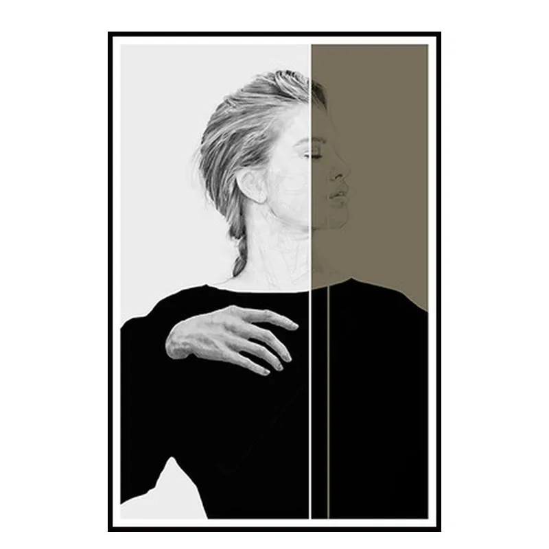 

Tropical Wall Art Black and White Abstract Wall Art No Frame Arts Wall Posters Bed Room Canvas Wall Art Cuadros Para El Hogar