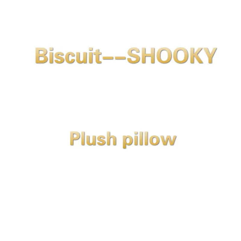 Biscuit--SHOOKY 35 см оригинальные Kpop Bangtan мальчики плюшевые игрушки мягкие подушки валик кролик/щенок/Сердце/Коала/овца/лошадь/инопланетянин/печенье кукла подушка - Цвет: Biscuit--SHOOKY