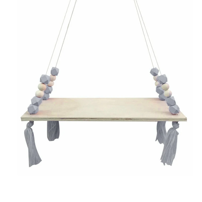 Многофункциональное украшение для дома стильная полка из массива дерева