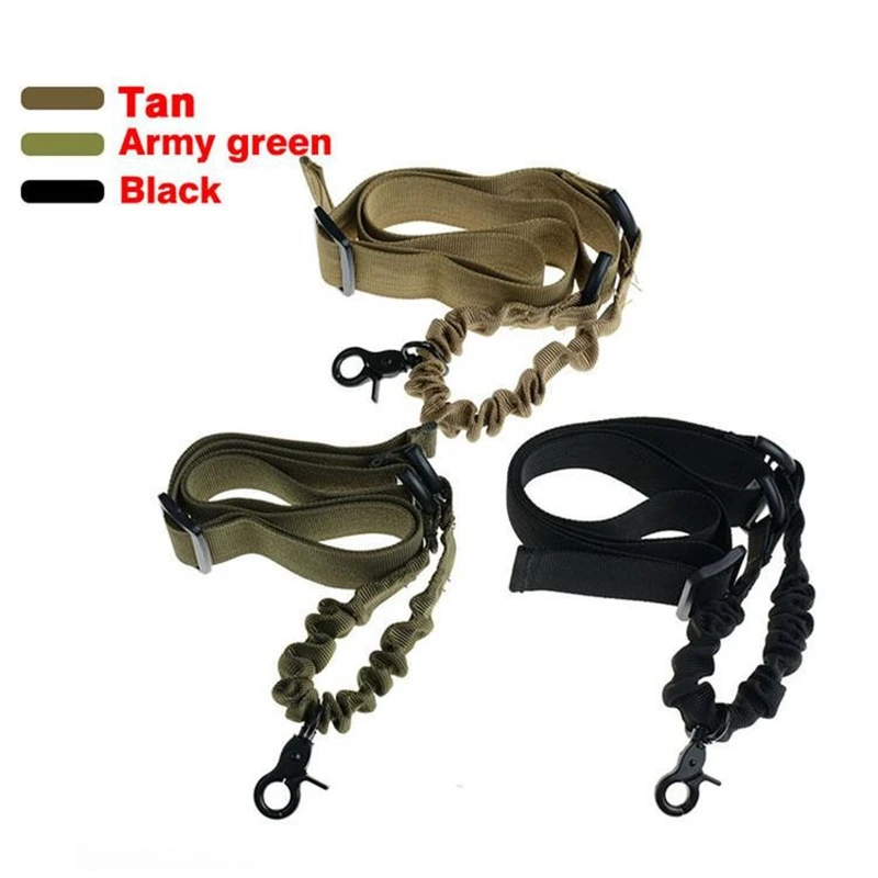 Tactical Hunting Single one Point Adjustable Bungee Rifle Gun Sling System Strap Hook Airsoft QD Shooting hunting Gear | Спорт и