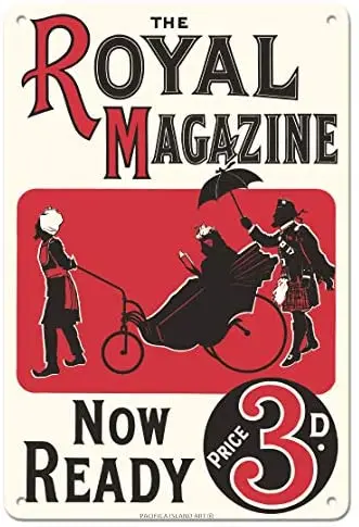 

The Royal Magazine - Now Ready - Magazine Cover c.1900s - Metal Sign