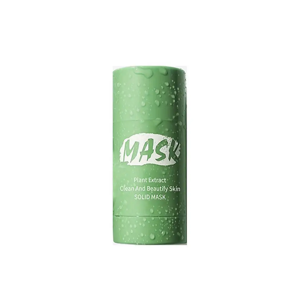 

Green Tea Cleansing Mask Purifying Clay Stick Mask Control Oil Eggplant Remove Skin Mask Care Blackhead Mud Anti-Acne G5N0
