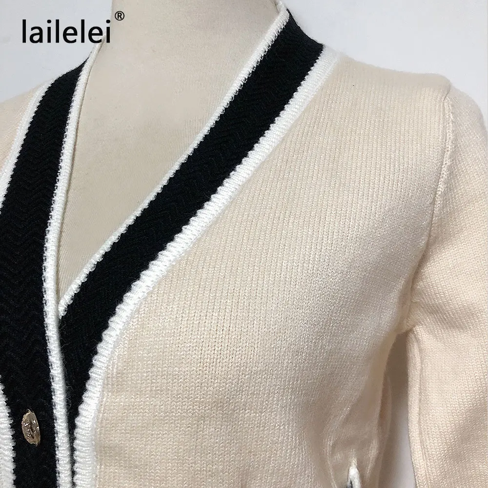 

Thick Knit Cropped Cardigan for Women, Long Sleeve Sweater, Winter Clothing, Chic, Lazy, Oaf, Fall 2021, Korean