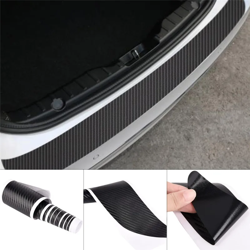 1 шт. водонепроницаемый задний бампер из углеродного волокна наклейка накладка