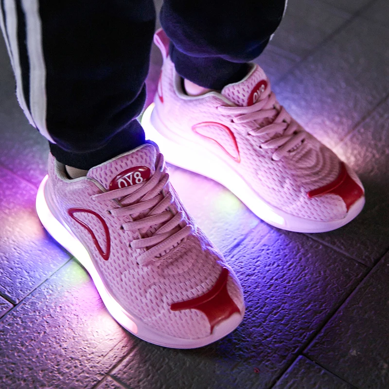 

Fashion Children Led Shoes Boys Girls Lighted Sneakers Glowing Shoes for Kid Air Cushion Sneakers Baby Comfortable Luminous Sole