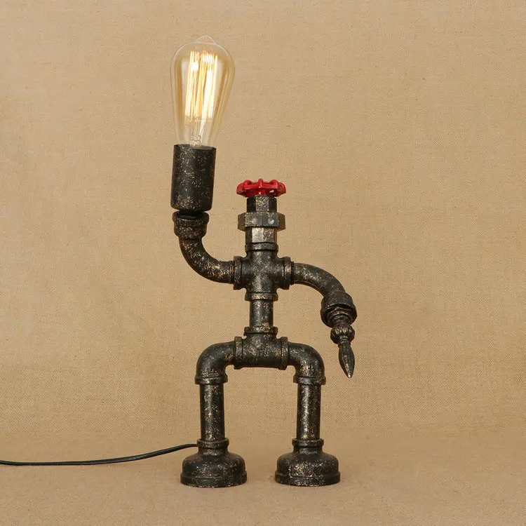 Американский ретро бар RH кованая железная кровать декоративная лампа для