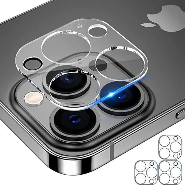 3PCS Camera Lens Protection For iPhone 12 13 14 Pro Max Lens Screen Protector 3D Full Tempered Glass For 11 ProXS MAX Camera 6