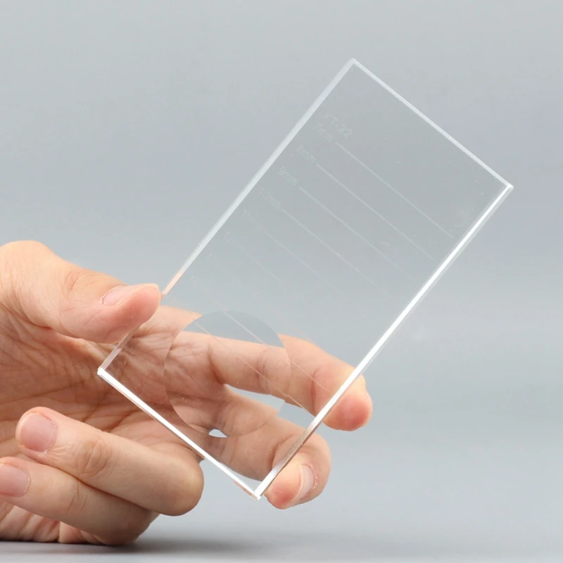 Поддон для ресниц прозрачный стеклянный держатель накладных 2 шт. инструмент