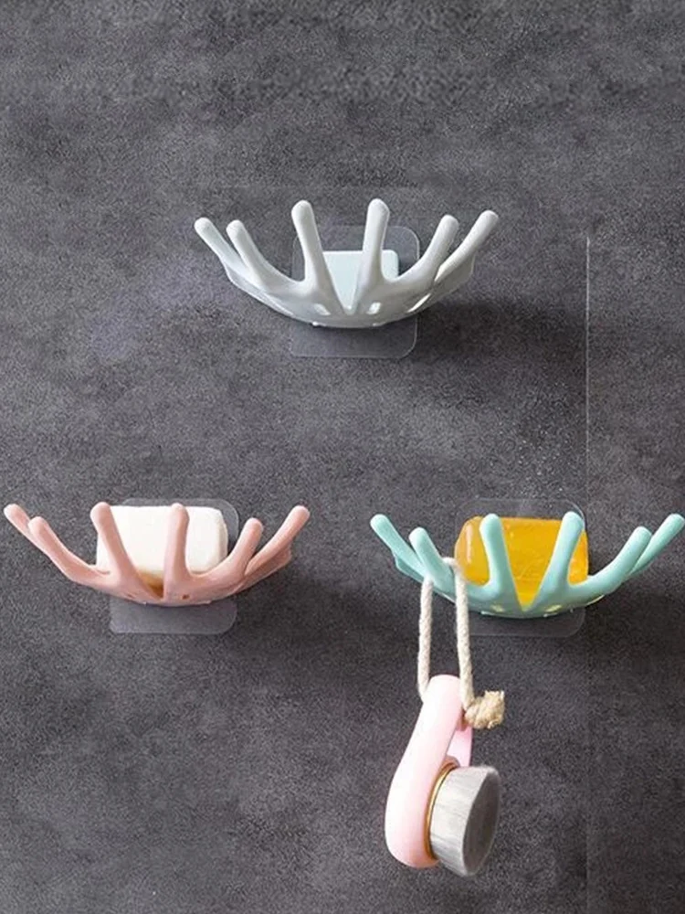 

Maple Leaf Shape Soap Box Drain Soap Holder Box Bathroom Accessories Toilet Laundry Soap Box Bathroom Supplies Tray Gadgets