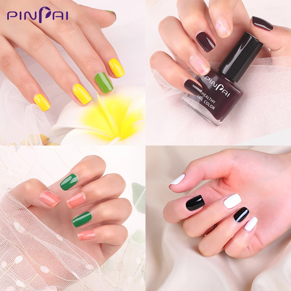 

Pinpai 6ml Nail Polish 37 Colors Fast Dry Nail Varnish Pure Color Glitter No Need Baking Nail Art Polish DIY Nail Lacquer