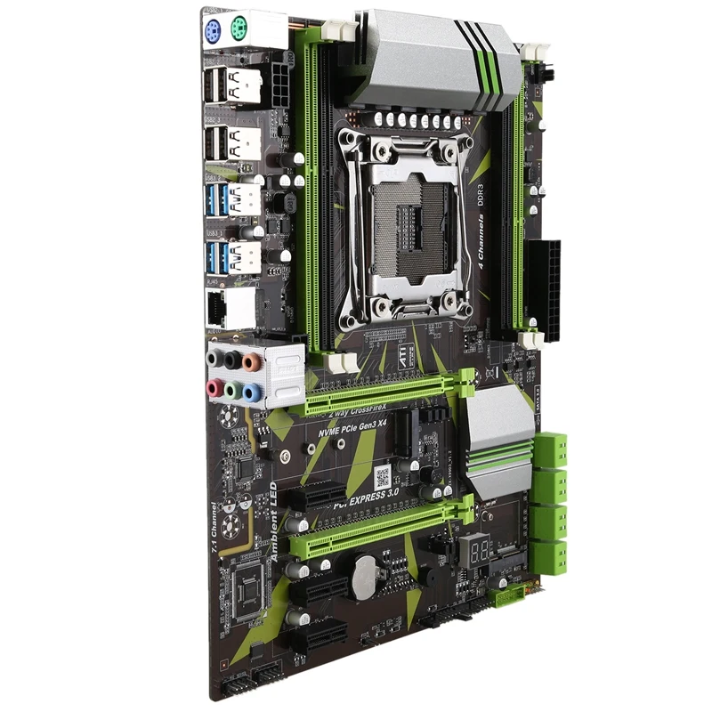X99 LGA2011-3 материнская плата 4 канала DDR3 32G ram NVME SSD M.2 USB 3 0 SATA PCIE 16X ATX для процессора Intel