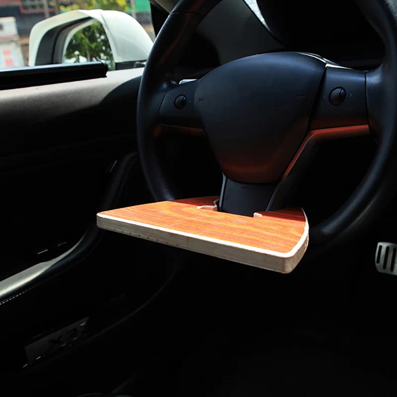 

Портативное Автомобильное рулевое колесо для Tesla Model 3 Y, стол для ноутбука, стол для еды, крепление для напитков, подставка под сиденье, стол д...