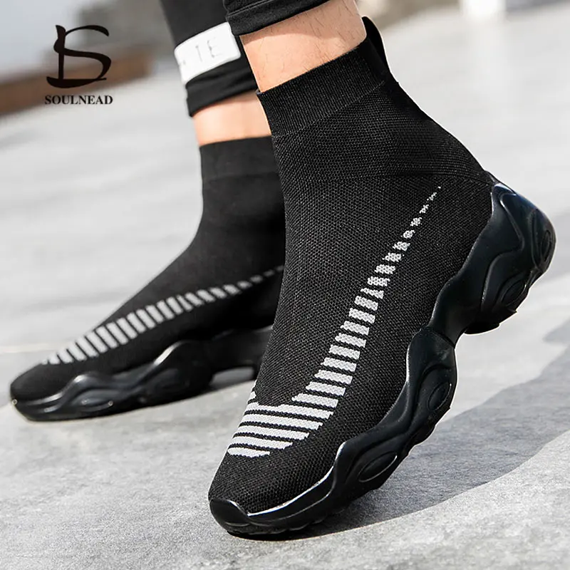 Sneakers Male Socks Shoes Women Running Couple Men's Thick Bottom Sock Boots Size 45 Outdoor Fashion Casual Female Sports Shoes