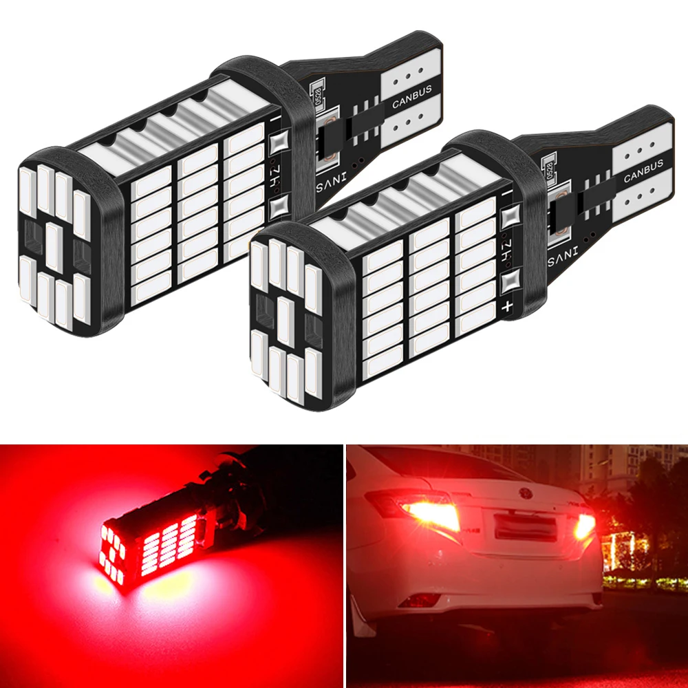 2pcs Canbus Car Backup Reverse Lights T15 T16 W16W led 921 Bulb 1200lm for Hyundai Santa Fe Getz I20 Sonata Ix25 I40 I10 Coupe - купить по