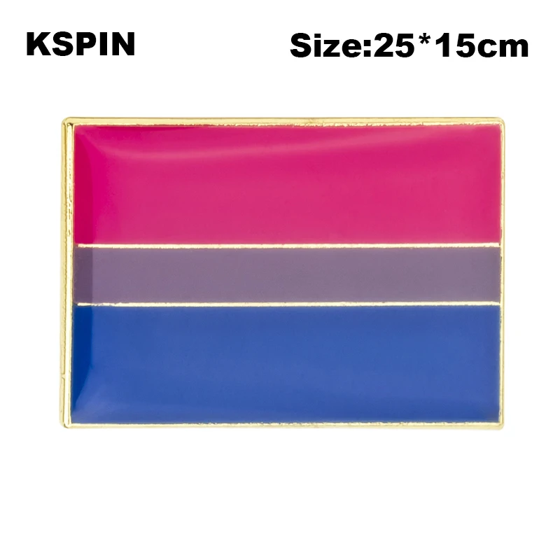 Бисексуальный Прайд значок символ Pin металлические значки декоративная брошь на