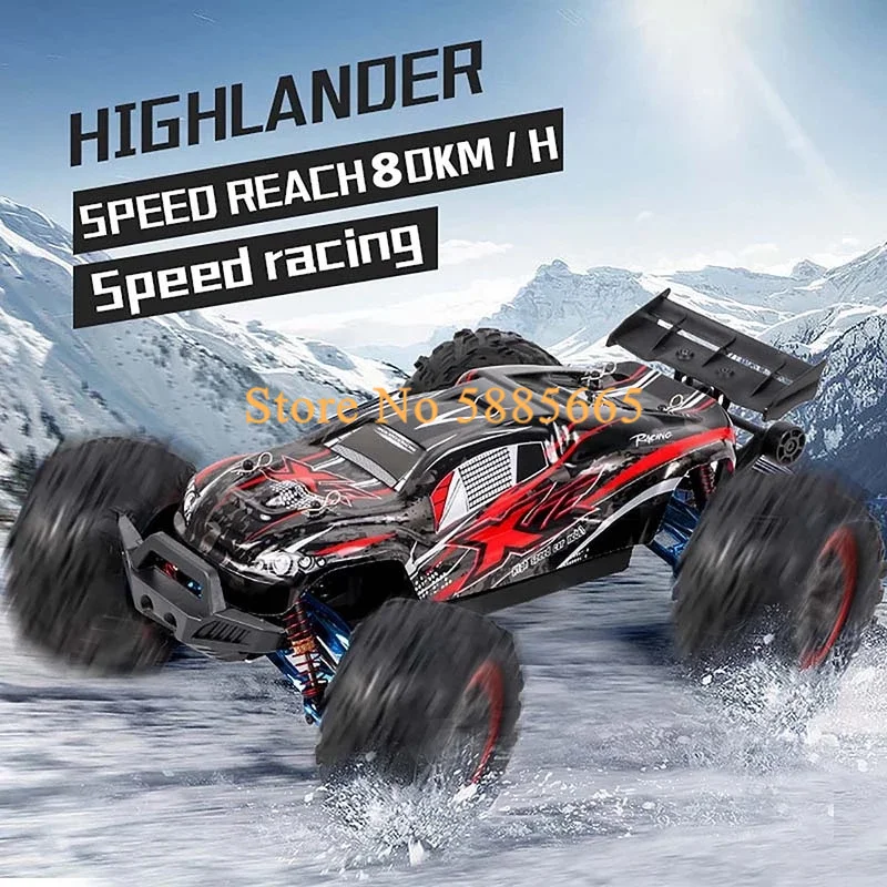 Professional 80KM/H Alloy Frame RC Brushless Car 4WD Buggy High Speed Independent Suspension 200M Brake 1:10 Cars For Adults | Игрушки и