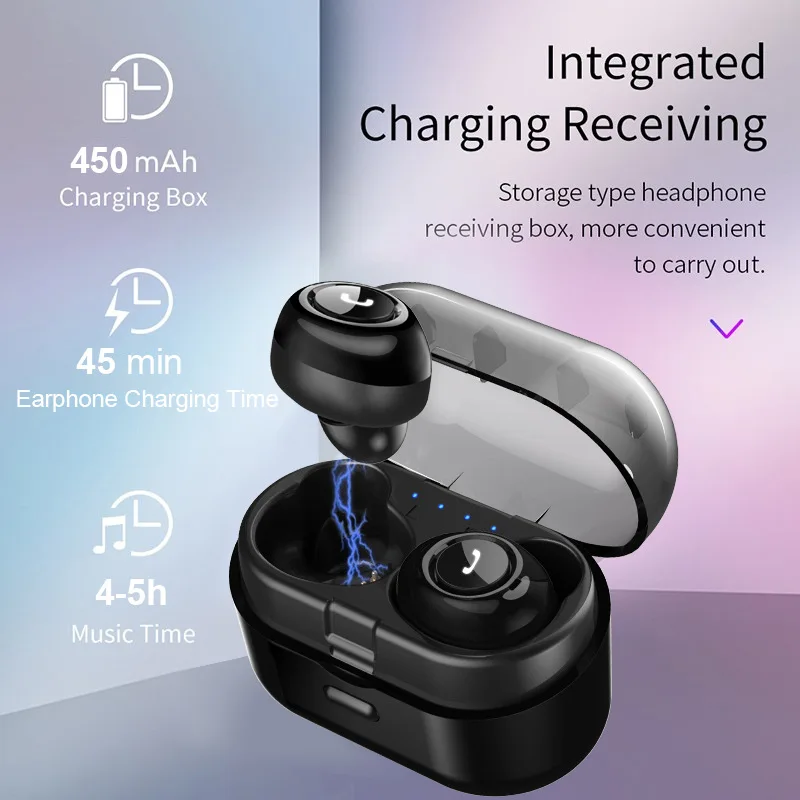Bluetooth наушники мини TWS беспроводные Hifi Стерео гарнитуры Мобильный телефон для ПК