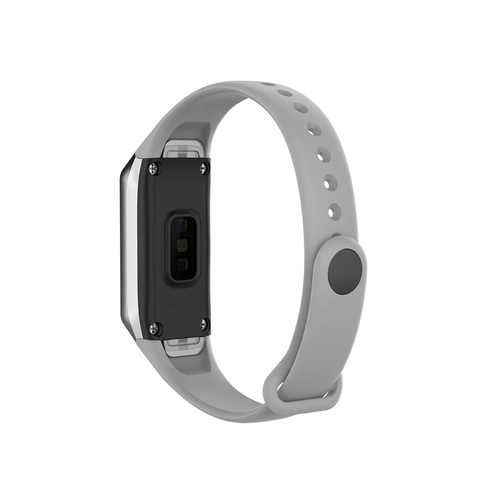 Gray Hangrui Спортивные Мягкие силиконовые часы ремешок для samsung Galaxy Fit SM-R370 смарт-браслетный ремешок для часов SM R370 аксессуары - Цвет: Gray