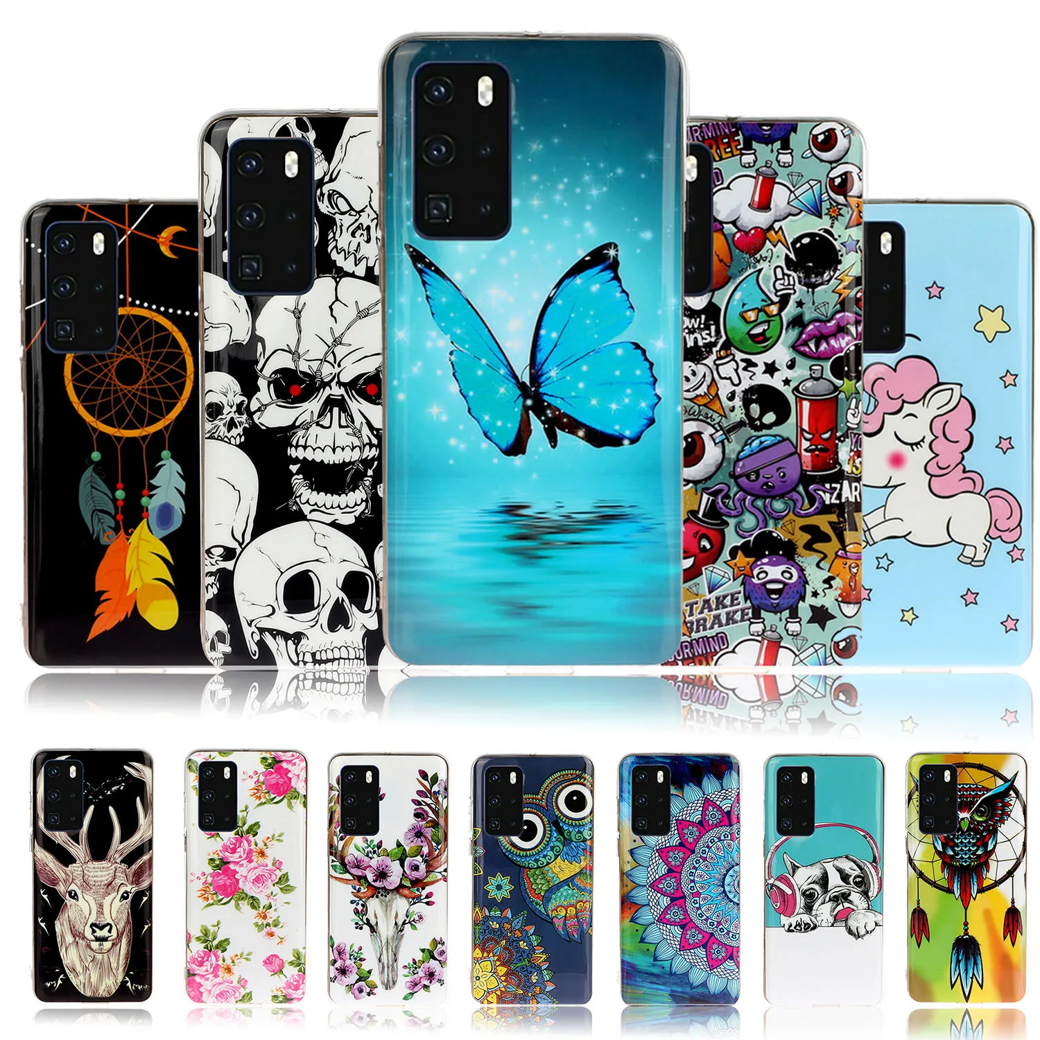 Защитные чехлы на высоком каблуке для Samsung A50 Galaxy A50S A30S A40 A60 A90 A70 A70E A8S A41 A80 Мягкий