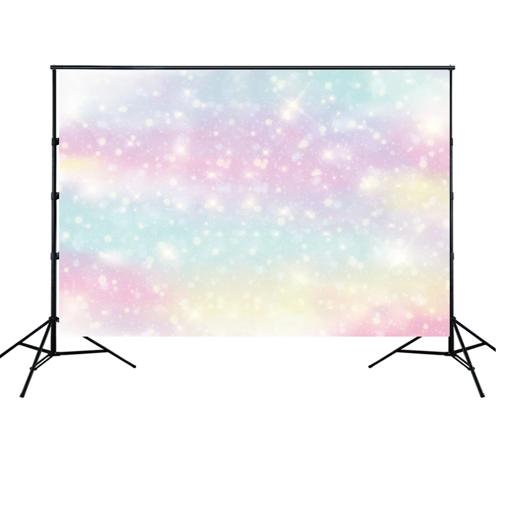 Мечтательный пастельный Радужный Блестящий боке фон для YouTube видеосъемки