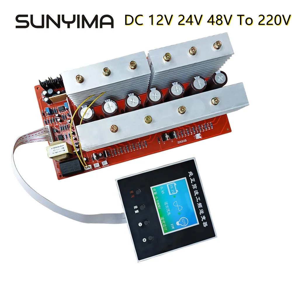 DC 12V 24V 48V To 220V Pure Sine Wave Inverter Frequency Board With LCD Display Circuit Main Model inverters For DIY | Обустройство