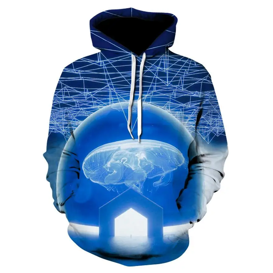 Мужская толстовка с 3D принтом повседневная спортивная 3D-принтом мандалы на осень