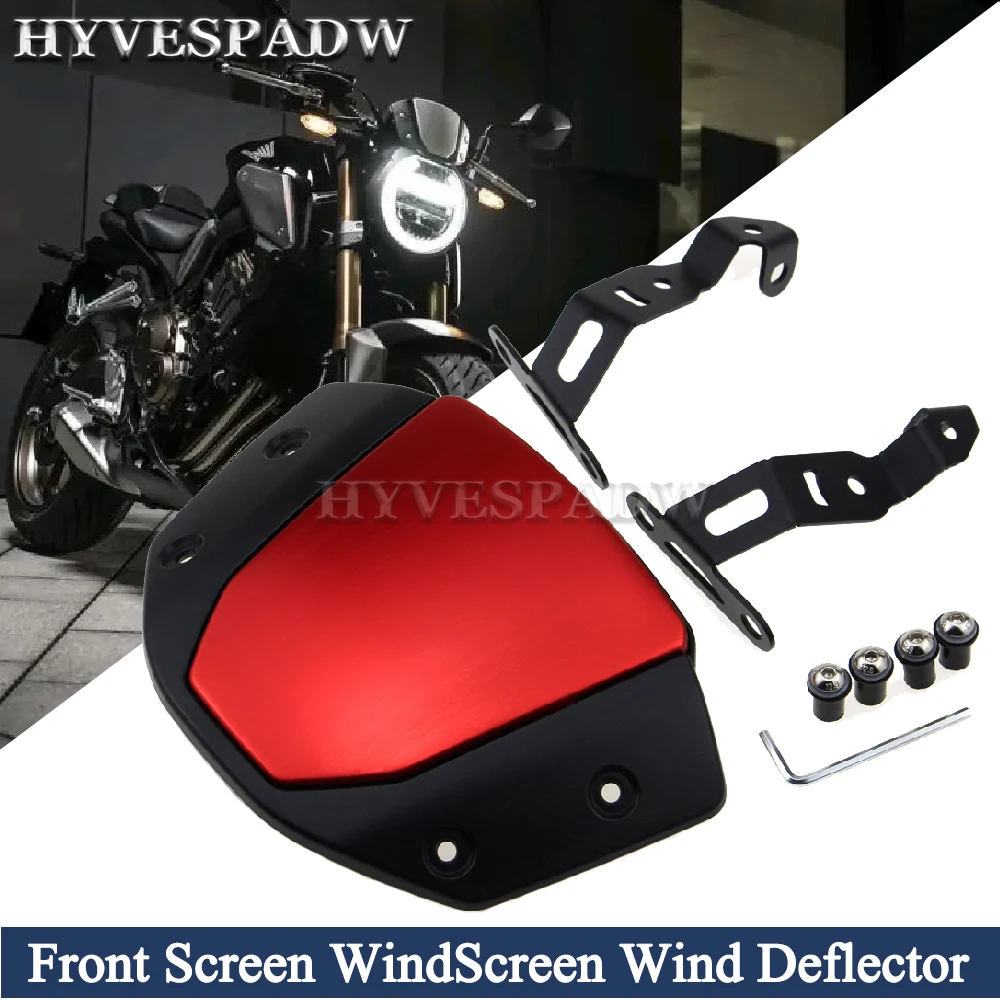 

Motorcycle CNC Wind Deflector Front Screen Windscreen Universal Windshield Accessories for HONDA CB650R CB 650R Cb650r 2019 2020