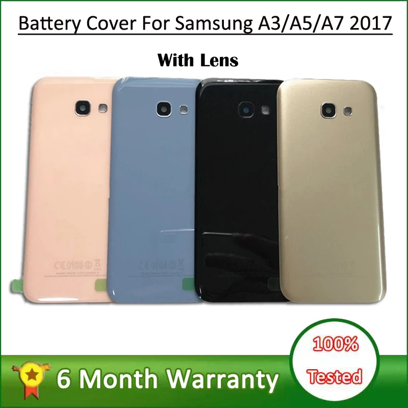 Задняя крышка для SAMSUNG Galaxy A3 A5 A7 2017 аккумулятора задняя корпуса Замена Samsung A320 A520