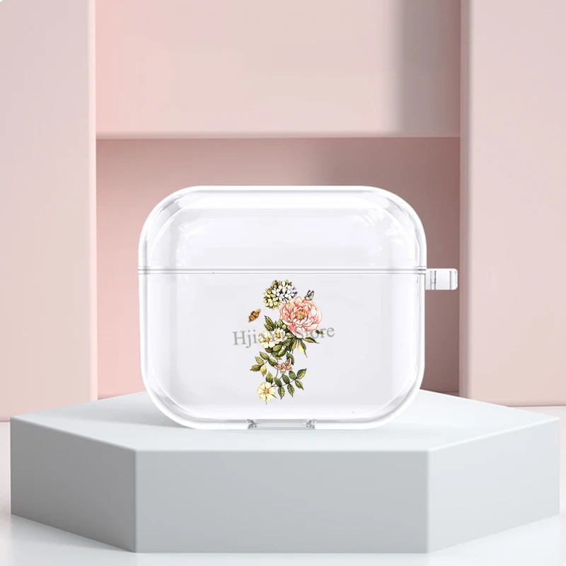 

Watercolor vintage floral TPU Case For Apple Airpods 3 Cover Protective Earphone Case For Airpods Pro 2/1 Cover