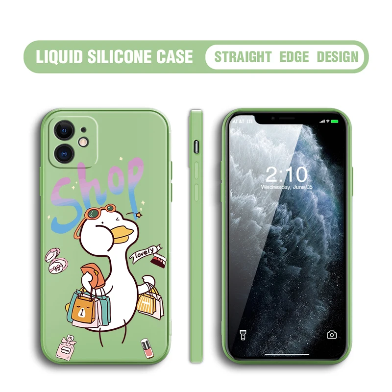 

Nohon Phone Cover for iPhone 8 7 6 Plus 6S 12 Mini 11 Pro Case for iPhone XS Max XR X SE 2020 Liquid Silicone Case Fundas