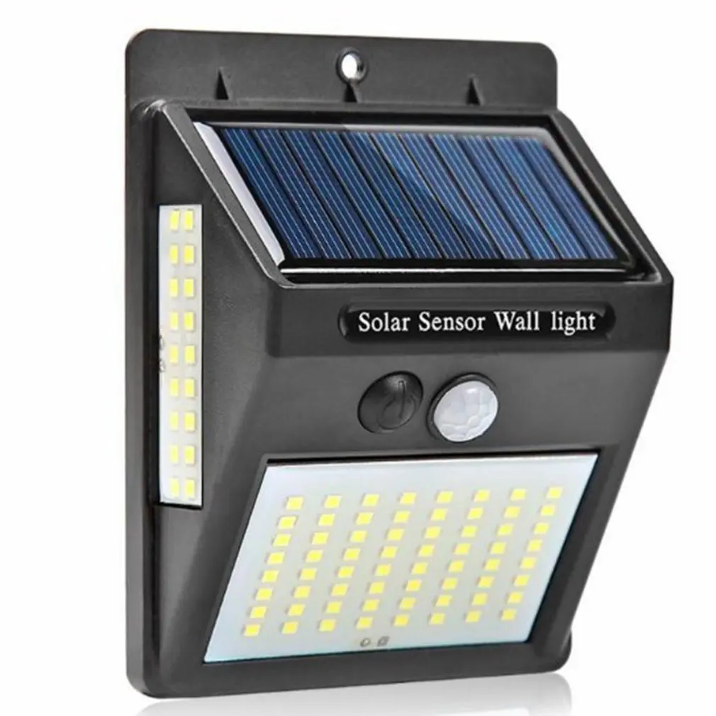 

Outdoor Lighting 100 LED Solar Wall Light Waterproof Outdoor Lamp LED With PIR Motion Sensor Exterior Street Light