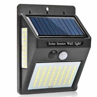 outdoor lighting 100 led solar wall light waterproof outdoor lamp led with pir motion sensor exterior street light