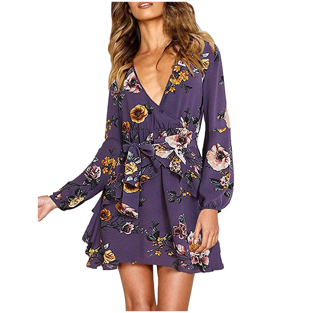 Бесплатная страусиное летнее платье с цветочным принтом женское трапециевидной