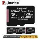 Kingston SDCS2 Micro SD слот для карт памяти 128 Гб 64 ГБ 32 ГБ оперативной памяти, 16 Гб встроенной памяти Microsd 100 МБс. чтения Скорость Class 10 флэш карты памяти SD карты