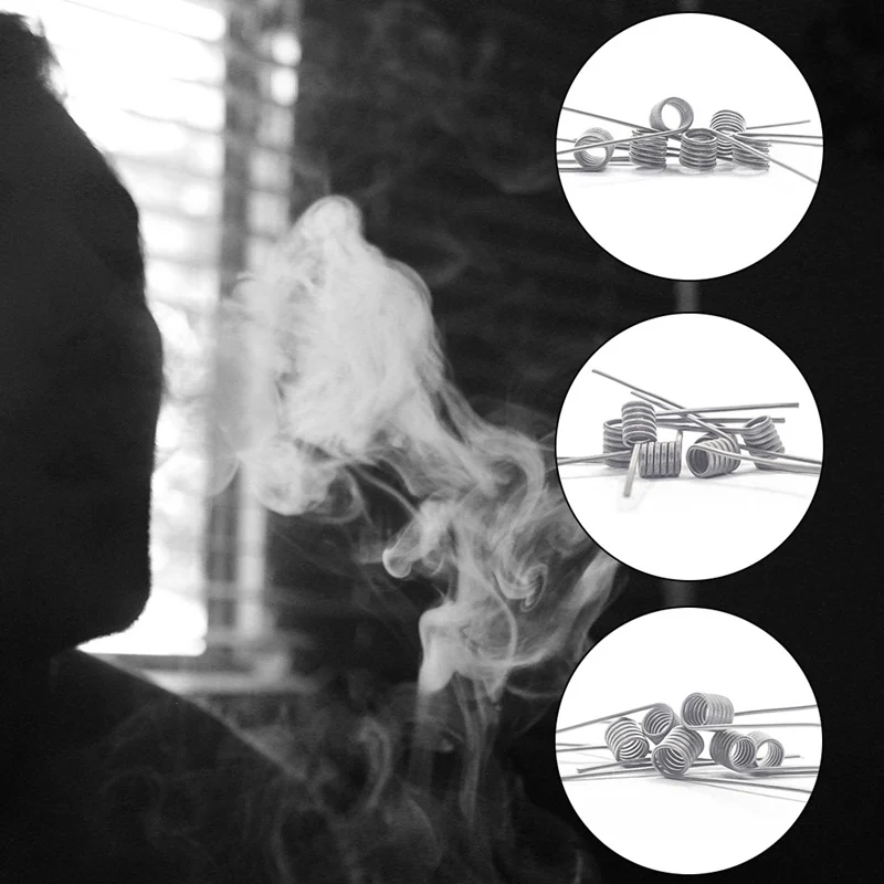 BMTD MTL Clapton намотка FUSED Clapton Ni80 Prebuilt катушки для DIY MTL Vaper RDA RTA танк-атомайзеры с высоким сопротивлением