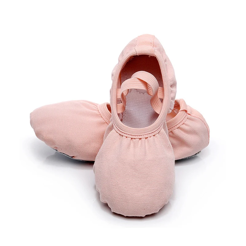 Балетки женские холщовые туфли на плоской подошве с разрезом эластичные