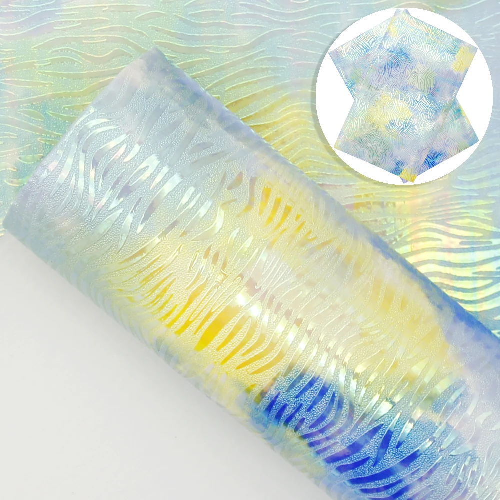 

20*33cm Bump Texture Tie-dye Chevron Faux Leather Sheet Leatherette Upholstery DIY Hairbows Earring Home Textile,1Yc11189