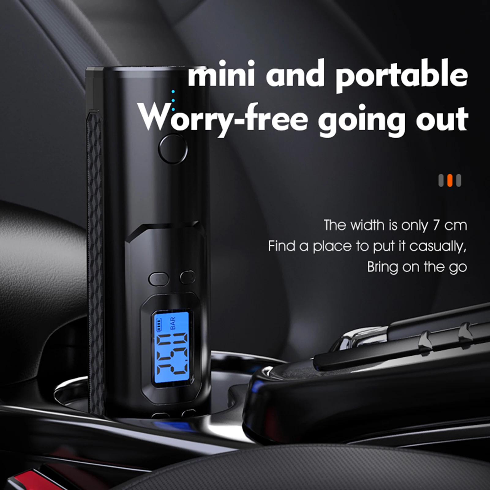 Precio Mini Bomba De Aire Portátil Inalámbrica Para Inflar Neumáticos, Inflador Universal De 150PSI, Compresor De Aire Para Coche, Motocicleta Y Bicicleta