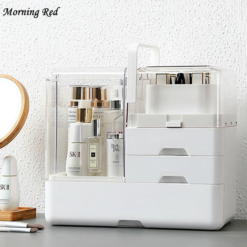 Новый подъемный тип косметический ящик для хранения пыленепроницаемый