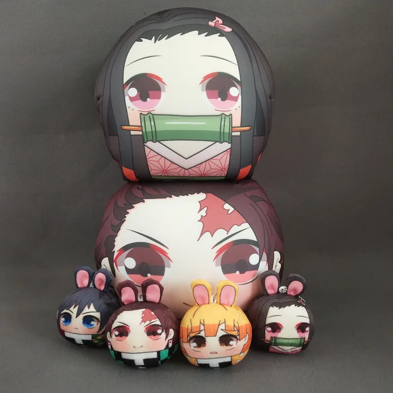 

30CM Anime Demon Slayer Plush Toys Cartoon Kimetsu no Yaiba Agatsuma Zenitsu Nezuko Hashibira Plushie Pillow Peluche Kids Gift