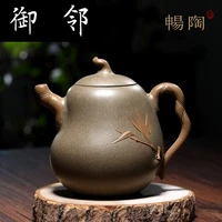 %e2%98%85famous art master craftsmen taojianquan manual recommended old green duan fulu bamboo pot of the republic of china