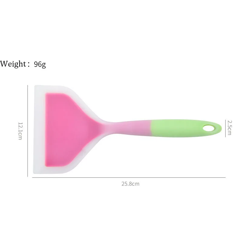 Кухонная утварь силиконовая лопатка карамельных цветов антипригарная