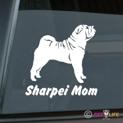 Наклейка для Sharpei Mom Die Cut Vinyl-v2 автомобильная наклейка | Автомобили и мотоциклы