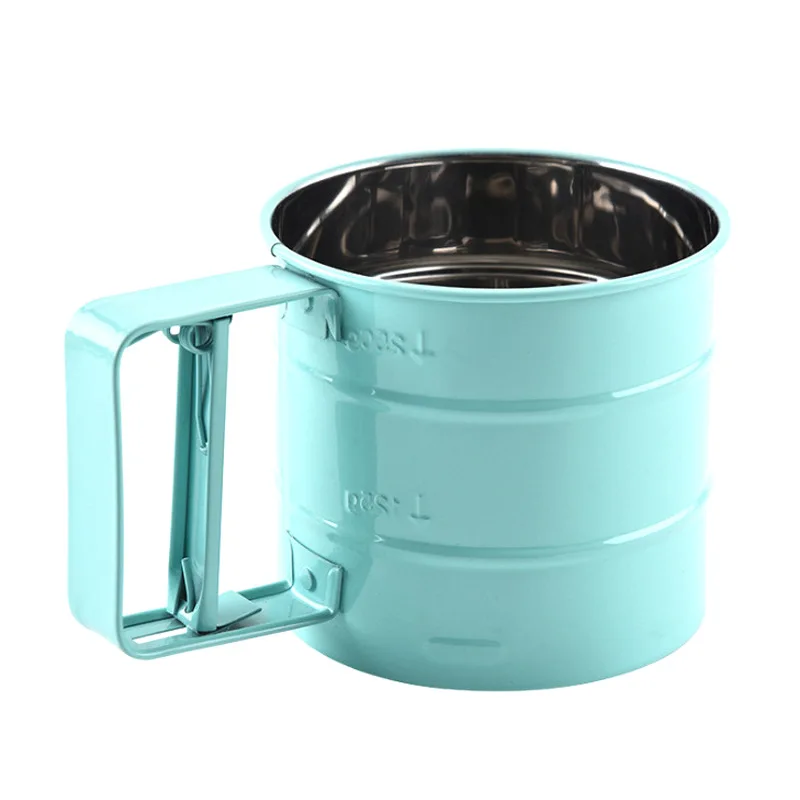 Ручной шейкер для муки сито из нержавеющей стали инструмент выпечки сахарной