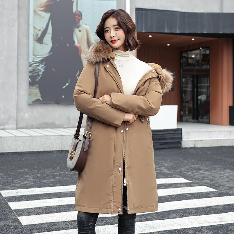 

Loose Coat Cotton Long Fund Increase Cotton-padded Clothes Easy Cotton-padded Jacket Woman Send Overcome 2021 Now