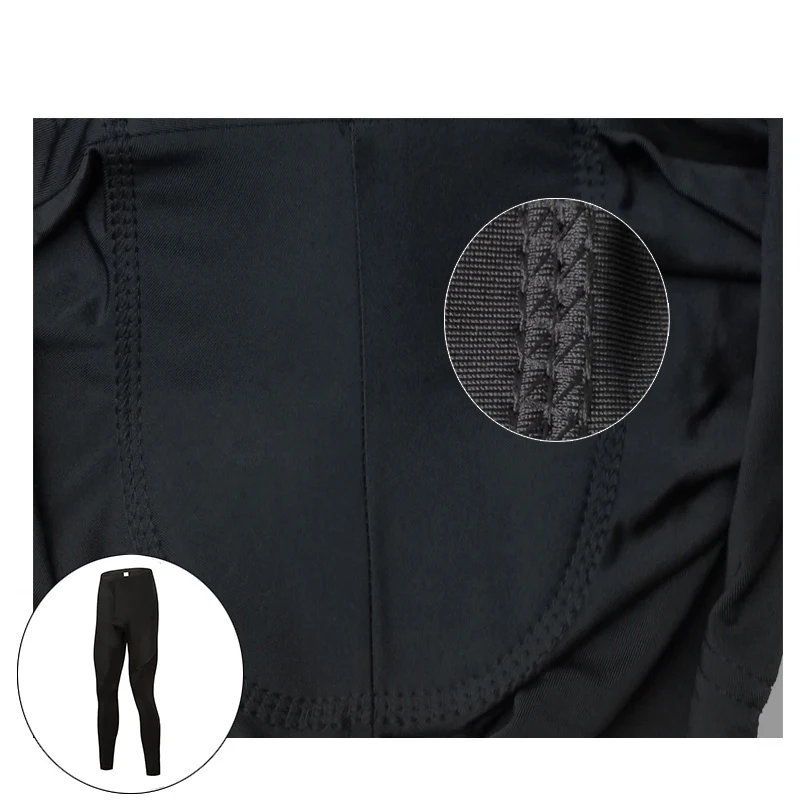 

2021 Hight Qulaity black Men Cycling Long Pants Outdoor Breathable Thin Tights Bicycle Wear bib Pants 19D Gel Pad Bike Trousers