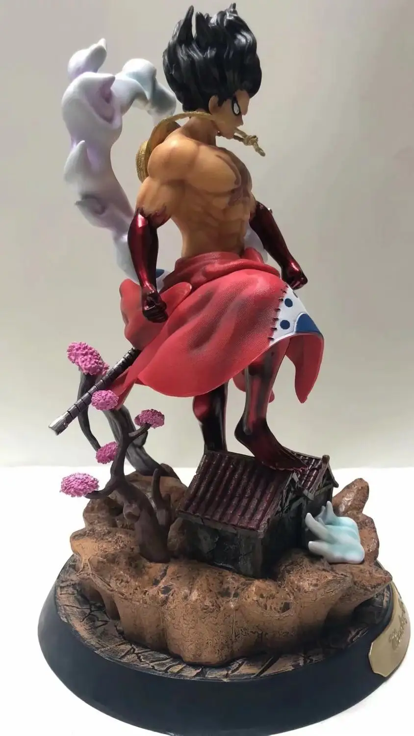 Аниме One Piece Wano Luffy Gear 4 Four Snakeman GK статуя кимоно Луффи ПВХ фигурка Коллекционная