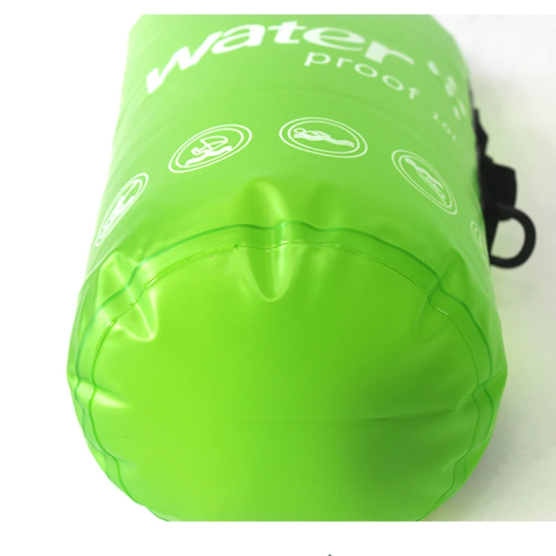 NUONEKO Rafting Waterproof Pvc Bag Outdoors Camping Equipment Trekking Tourism Hiking Fishing Shoulder Bucket Bag BAG07