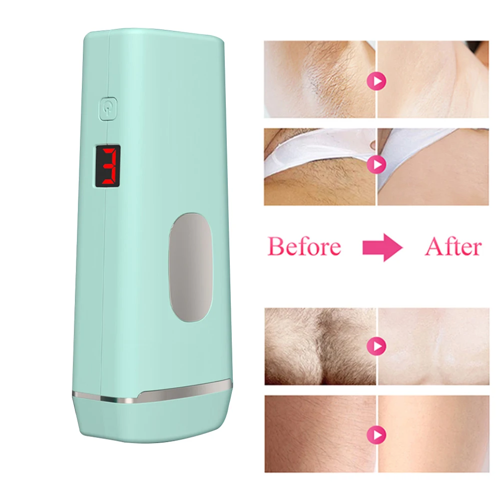 

Mini Electric Body Facial Hair Remover Photon Painless Hair Removal Device 990000 Flashes IPL Laser Depilator Epilator